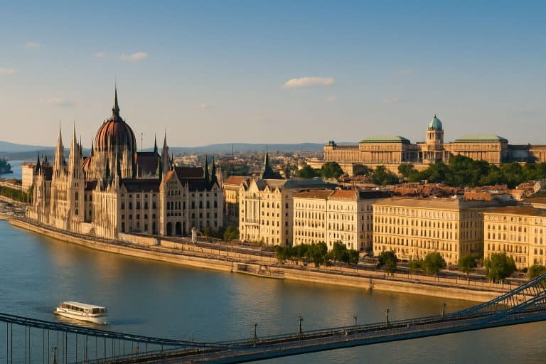 Budapesti városkép a Dunáról